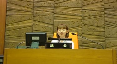 議員インターンシップ大学生の片岡見友さん